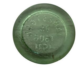 Jamestown VA 1608 1971 Green Glass Coaster